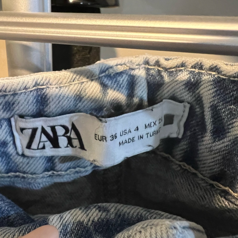 Zara Light Blue Denim Pants